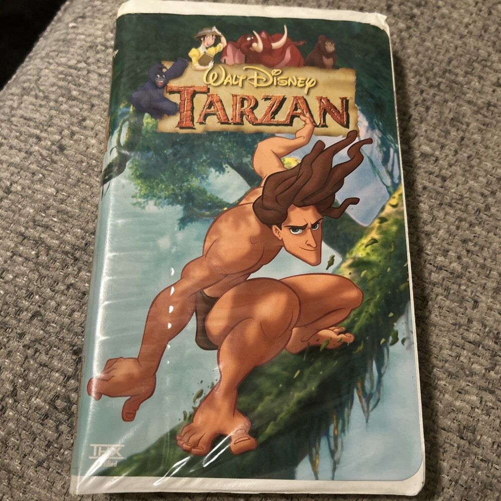 Tarzan VHS 1999 Disney Video Tape Family Animation Movie Clamshell